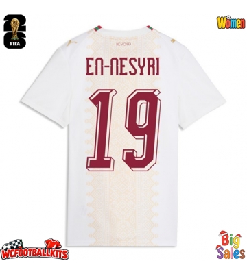 Morocco Youssef En-Nesyri #19 Replica Away Stadium Shirt for Women World Cup 2026 Short Sleeve